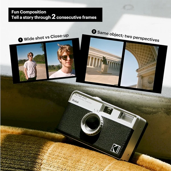 Kodak EKTAR H35 Half Frame fotoaparát hnedý - Fotoaparáty - Obrázok TBO0000L01