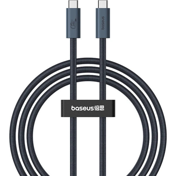 Dátový kábel Baseus Flash USB-C/USB-C 1m 240W čierny - Káble - Obrázok TCGE000L01