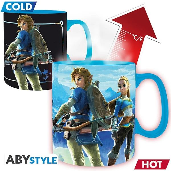 Hrnček Abysse Corp. Legend of Zelda - Breath of the Wild (meniaci sa motív) 460 ml - Hrnčeky - Hlavný obrázok