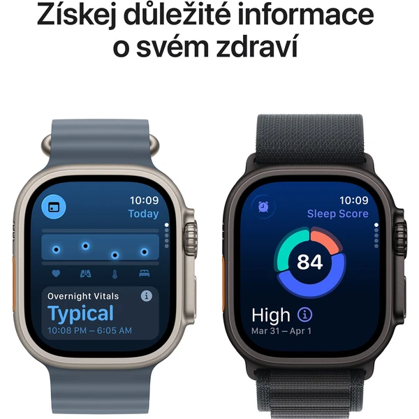 Apple Watch Ultra 3 (2025) 49mm Čierny titán s čiernym alpským ťahom M - Inteligentné hodinky - Obrázok TEQH000K01
