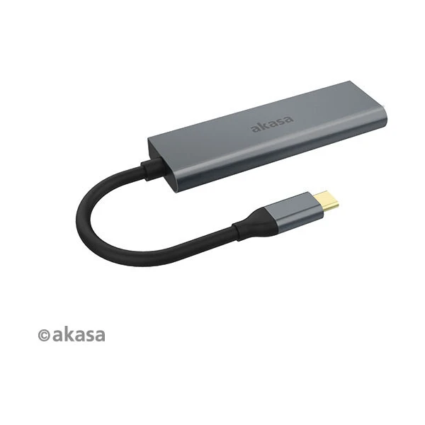 Akasa húb USB Type-C, 4x USB 3.0, 18cm - USB huby - Obrázok TF6X600301