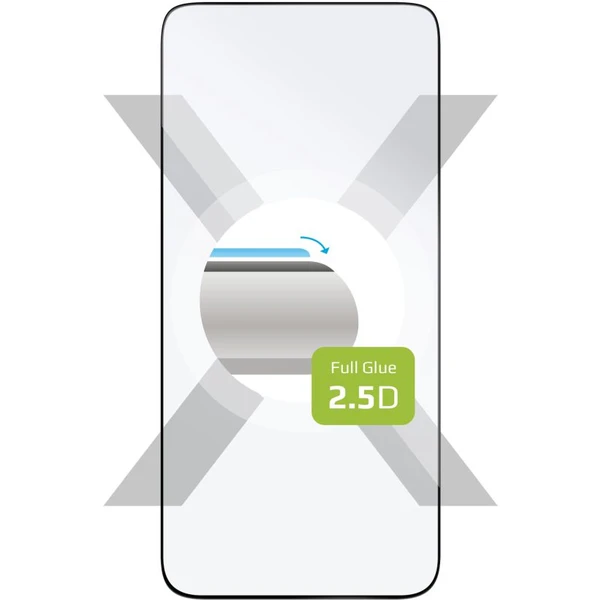 FIXED 2,5D Full-Cover tvrdené sklo Samsung Galaxy S24/S25 čierne - Ochranné fólie a sklo - Hlavný obrázok