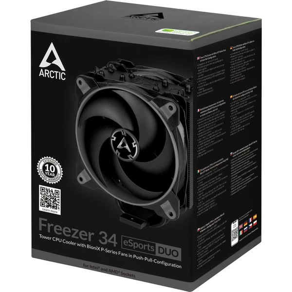 Arctic Freezer 34 eSports DUO, sivá - Chladiče - Obrázok TG0LF00101
