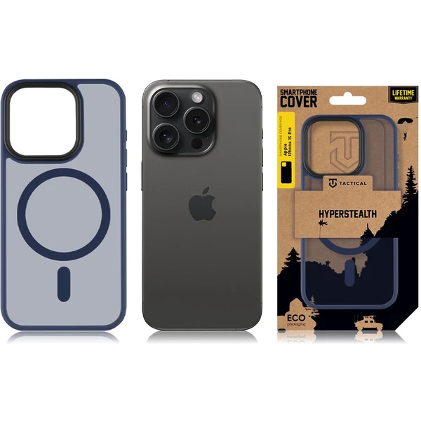 Tactical MagForce Hyperstealth kryt iPhone 15 Pre Deep Blue - Puzdra - Obrázok TG59000601
