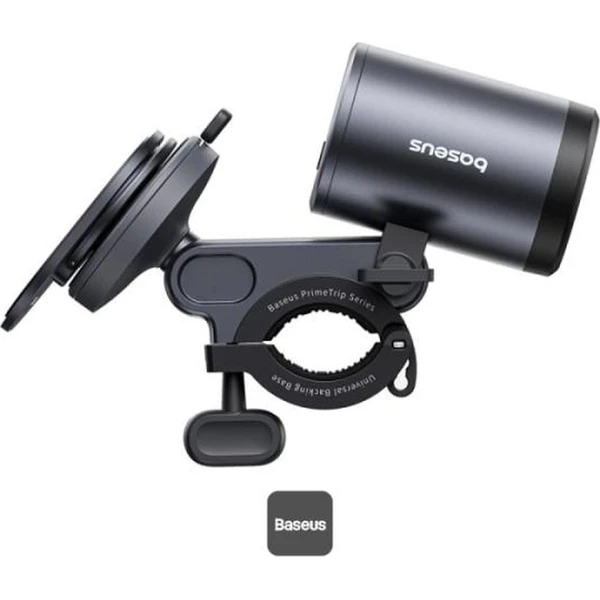 Baseus PrimeTrip 2v1 držiak na bicykel so LED svetlom sivý - Držiaky - Obrázok TG9R000K01