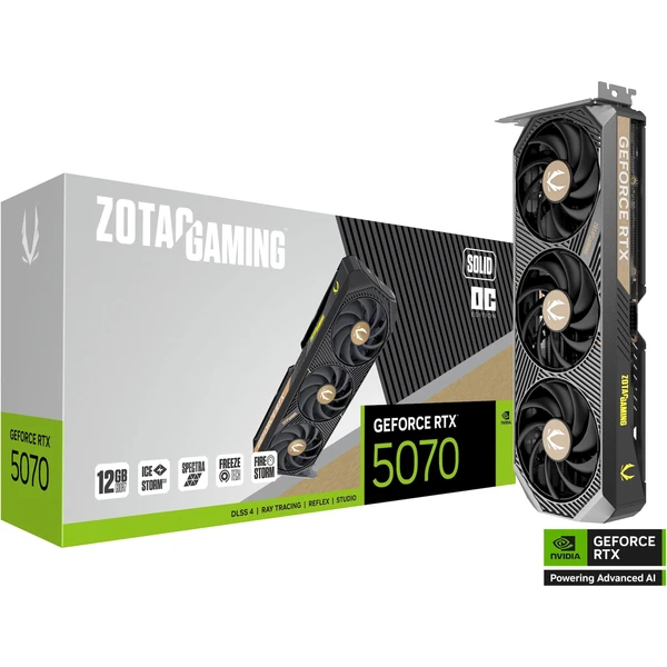 ZOTAC NVIDIA GeForce RTX 5070 SOLID OC - Grafické karty - Obrázok TGLI000K01