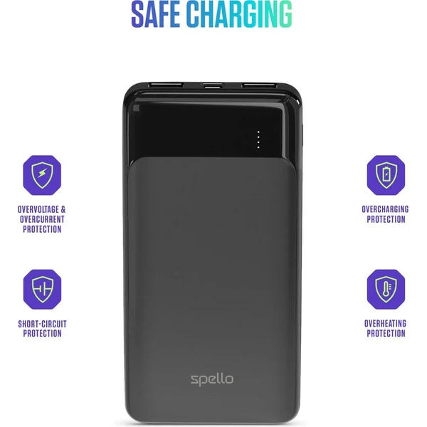 Spello Slim Powerbanka, 10000mAh čierna - Powerbanky - Obrázok TGPD000K01