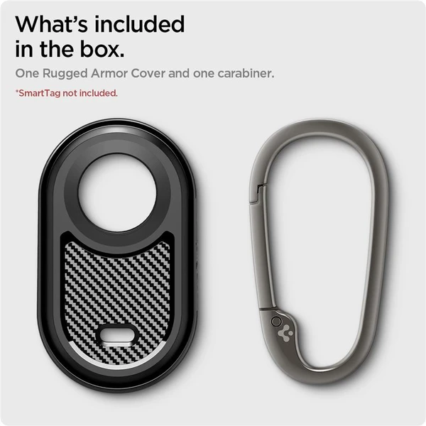 Spigen Rugged Armor púzdro Samsung Galaxy Smart Tag 2 2023 čierne - Puzdra - Obrázok TGV3000N01