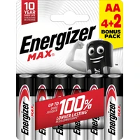 Energizer Max AA alkaické batérie - 6ks - Batérie