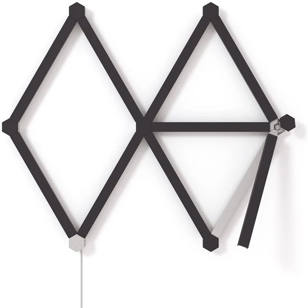 Nanoleaf Lines Skin 9 kusov čierna - Inteligentné osvetlenie - Obrázok THURF00101