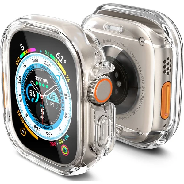 Spigen Ultra Hybrid kryt Apple Watch Ultra 3/2/1 (49mm) číry - Puzdra - Hlavný obrázok