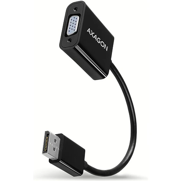 AXAGON DisplayPort/VGA redukcia 0,2m čierna - Káble a redukcie - Hlavný obrázok