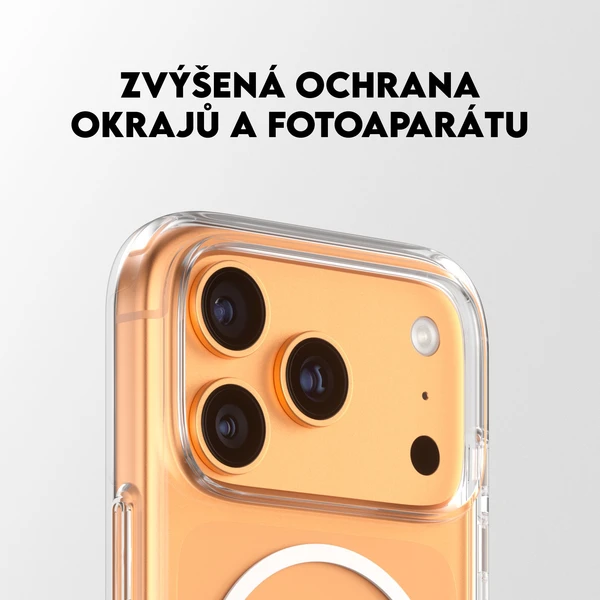 PanzerGlass® CARE Kickstand kryt s MagSafe Apple iPhone 17 Pro strieborný/biely - Puzdra - Obrázok TJDH000K01