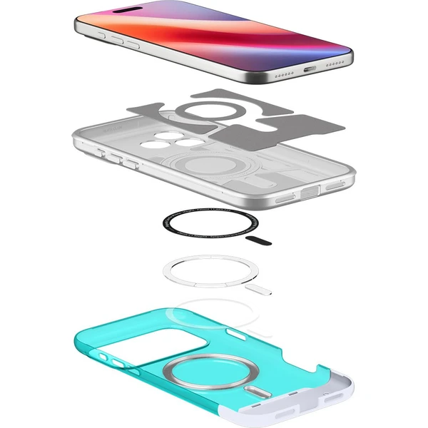 Spigen Classic C1 MagSafe kryt iPhone 17 Pro bondi blue - Puzdra - Obrázok TJMH000K01