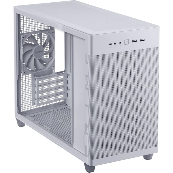 ASUS Prime AP201, TG, biela - Počítačové skrine - Obrázok TK84000601
