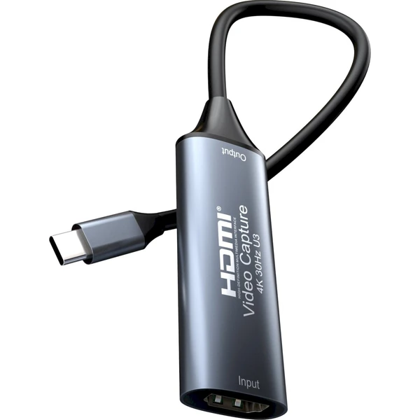 PremiumCord HDMI capture/grabber USB-C sivý - Záznamové zariadenia - Obrázok TL8L000K01