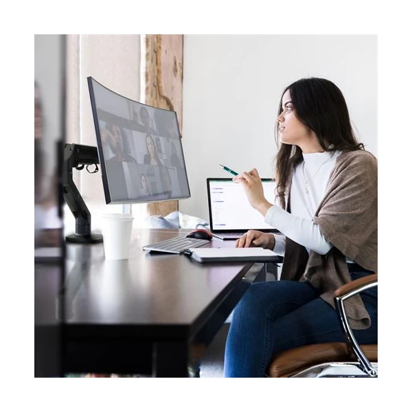 Ergotron HX Desk Stolné rameno pre 1 monitor 49" čierne - Držiaky pre obrazovky - Obrázok TLMB100501