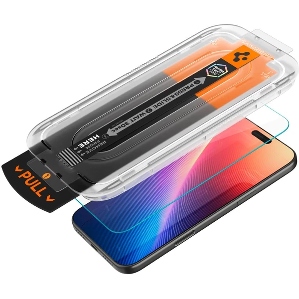 Spigen Glass TR EZ Fit Pro HD sklo iPhone 17 Pro/16 Pro/17 - Ochranné fólie a sklo - Obrázok TLMH000K01