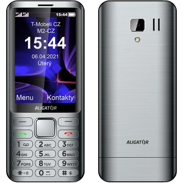 ALIGATOR D950 Dual SIM strieborný - Mobilné telefóny - Hlavný obrázok