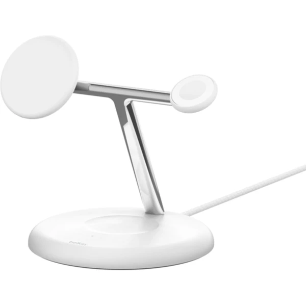 Belkin BOOST CHARGE™ PRE 15W MagSafe 3v1 (Qi2) nabíjacia stanica biela - Nabíjačky - Obrázok TOW9000J01