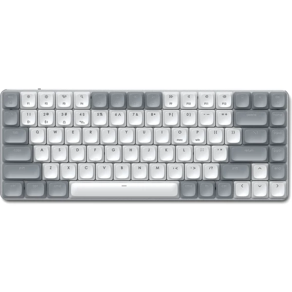 Satechi SM1 Slim mechanická bezdrôtová Bluetooth podsvietená klávesnica šedá/biela - Klávesnice - Obrázok TOX5000O01