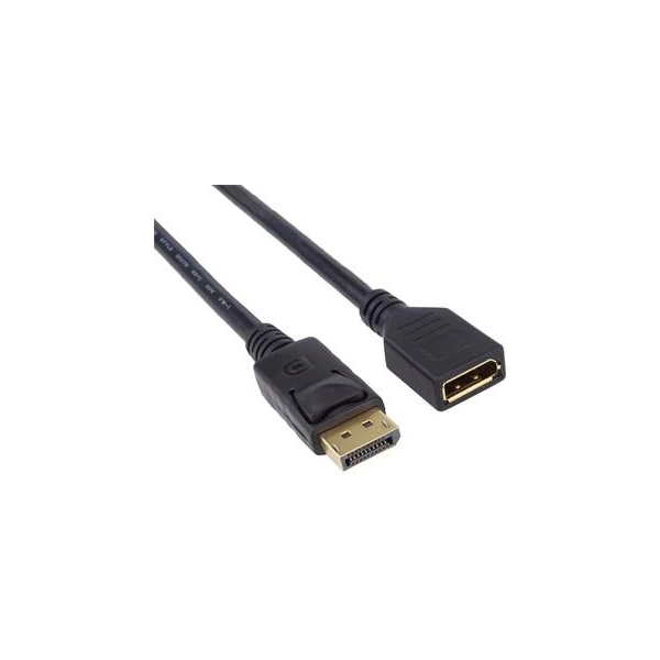 PremiumCord DisplayPort/DisplayPort predlžovací kábel 4K 3m čierny - Káble a redukcie - Hlavný obrázok