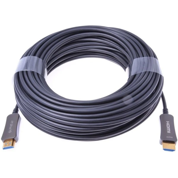 PremiumCord HDMI 2.0/HDMI 2.0 optický kábel s ethernetom 4K 50m čierny - Káble a redukcie - Hlavný obrázok