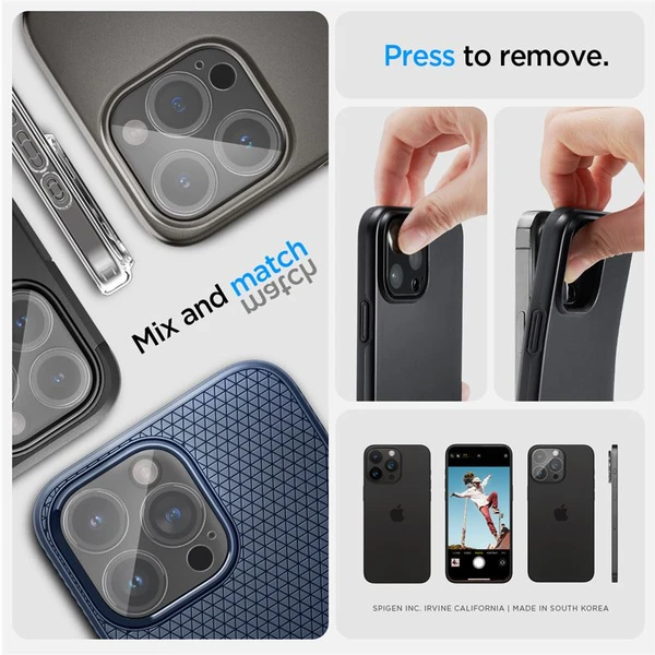 Spigen Glass tR Optik 2 Pack skla iPhone 16 Pro/16 Pro Max/15 Pro/15 Pro Max/14 Pro/14 Pro Max - Ochranné fólie a sklo - Obrázok TQ09000601