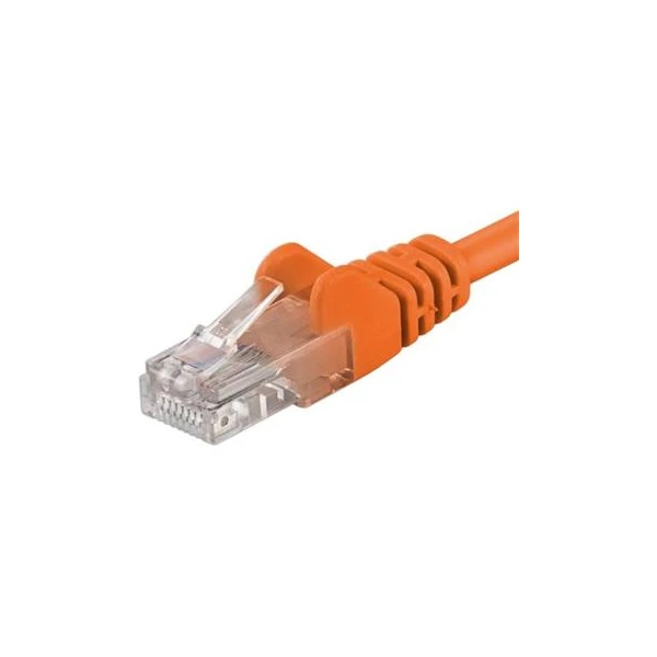 PremiumCord RJ45/RJ45 Cat5e UTP patch kábel 2m oranžový - Káble a redukcie - Hlavný obrázok