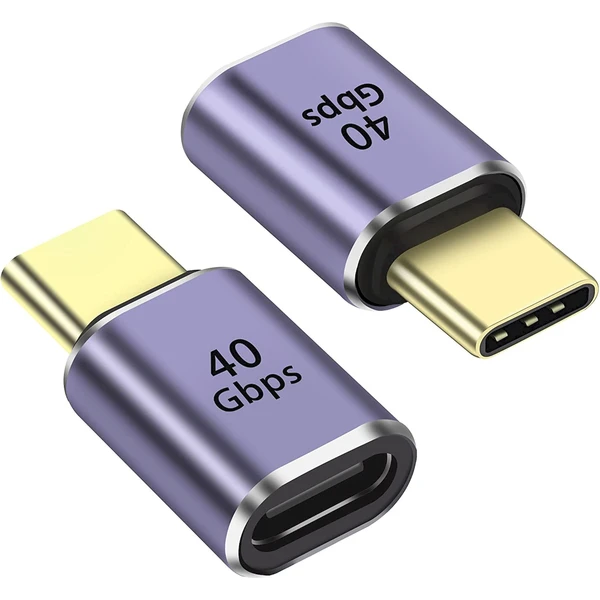 PremiumCord USB-C/USB-C redukcia sivá - Káble a redukcie - Hlavný obrázok