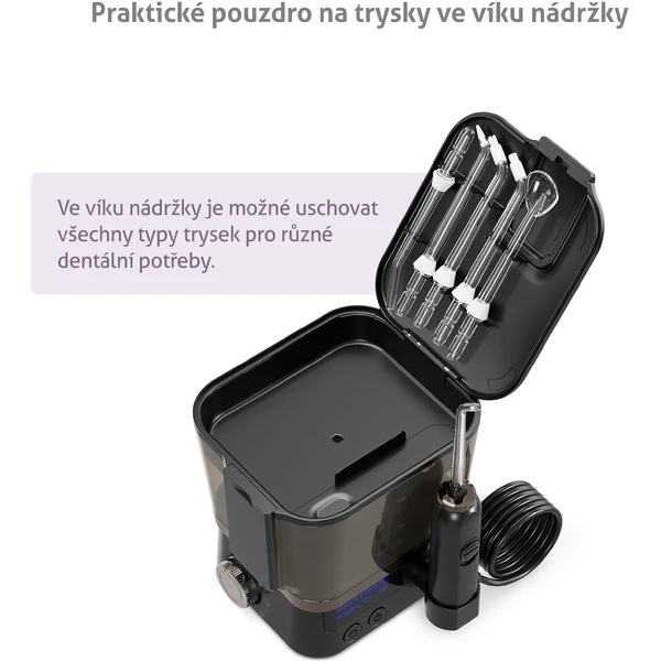 TrueLife AquaFloss Station F300 ústna sprcha čierna - Ústne sprchy - Obrázok TSUL000K01