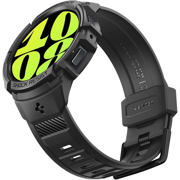 Spigen Rugged Armor Pre púzdro Samsung Galaxy Watch6 44mm čierne