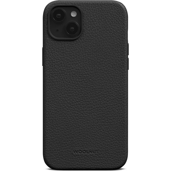 Woolnut MagSafe kožený kryt pre iPhone 15 Plus čierny - Puzdra - Hlavný obrázok