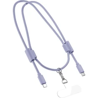 Epico šnúrka na telefón s USB-C na USB-C káblom fialová - Popruhy a crossbody
