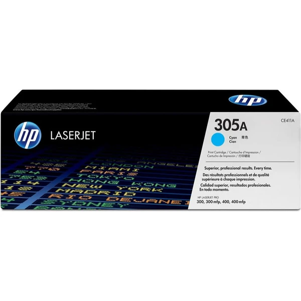 HP CE411A č. 305A Azúrová originálna - Tonery - Hlavný obrázok