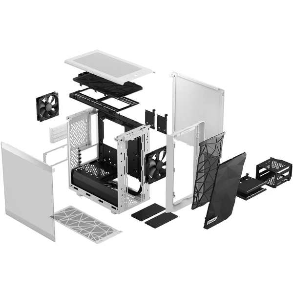 Fractal Design Meshify 2 Mini White TG Clear Tint - Počítačové skrine - Obrázok TW6A000601
