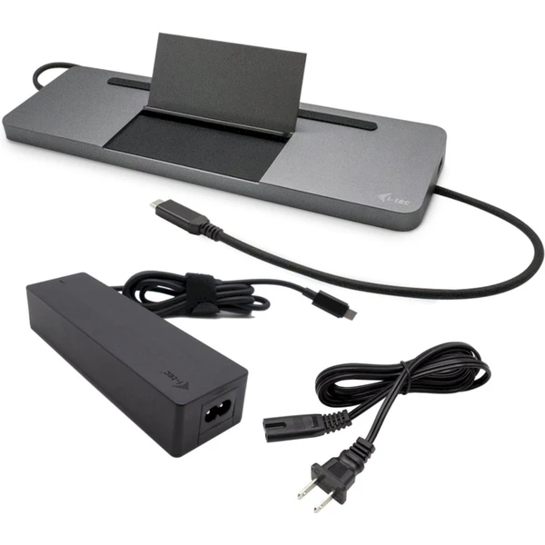 i-tec USB-C Metal Ergonomic 4K 3x Display dokovacia stanica + nabíjačka - Dokovacie stanice - Hlavný obrázok