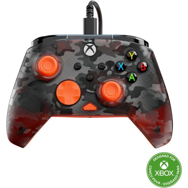 Turtle Beach herný ovládač Rematch Core Ghost Black Camo (XBOX/PC) oranžový - Herné ovládače - Obrázok TXMH000K01