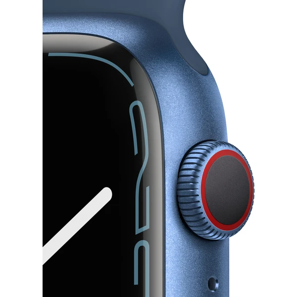 Apple Watch Series 7 Cellular 45mm modrý hliník s modrým športovým remienkom (Ďalšia) - Inteligentné hodinky - Obrázok TXZZ000501