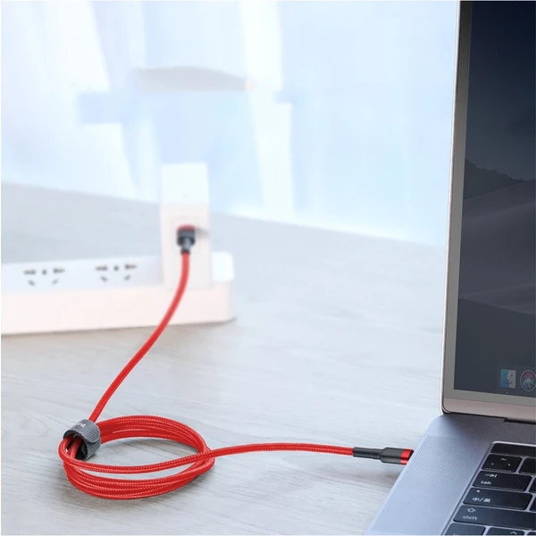 Baseus Cafule USB-C/USB-C napájací kábel 60W 1m červený/čierny - Káble a redukcie - Obrázok TY95300401