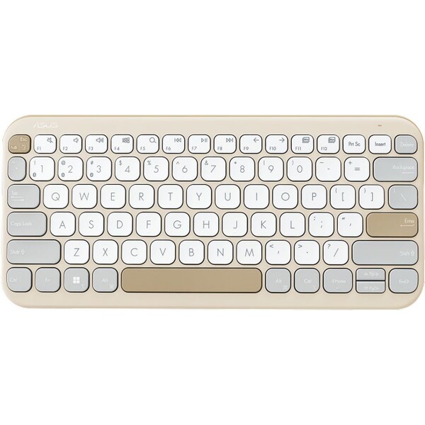 ASUS Marshmallow Keyboard KW100 bezdrôtová klávesnica (CZ/SK) béžová