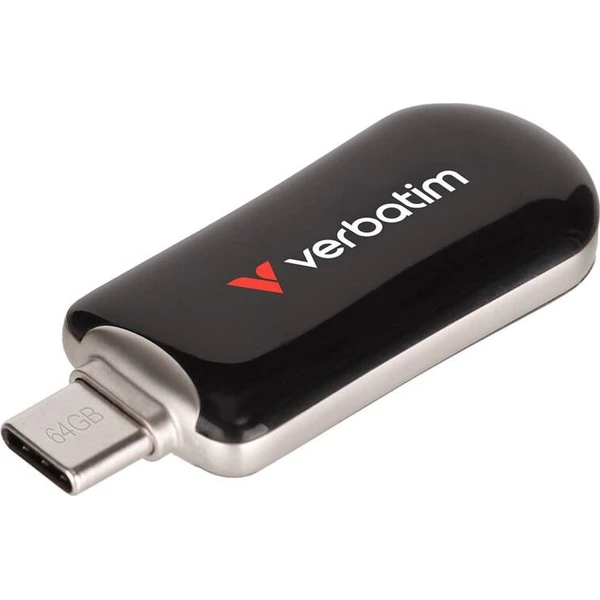 VERBATIM Plectra 64GB USB-C 3.2 Gen 1 flashdisk čierny - Flashdisky - Hlavný obrázok