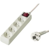PremiumCord Predlžovací prívod 230V 3m 4 zásuvky - Zásuvky