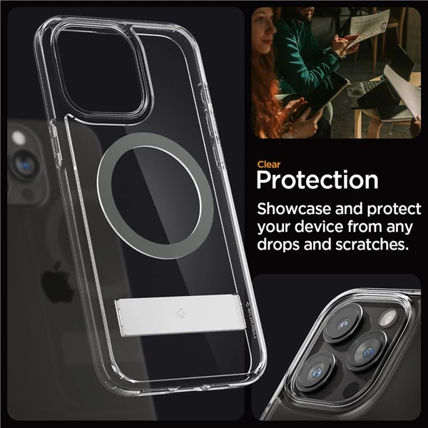 Spigen Ultra Hybrid S MagFit kryt iPhone 15 Pro grafitový - Puzdra - Obrázok TYT8000601