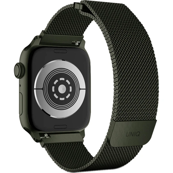 UNIQ Dante oceľový remienok Apple Watch 42/41/40/38mm Hunter zelený - Remienky - Obrázok U0A1100501