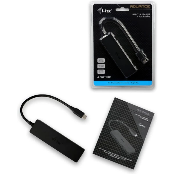 i-tec USB 3.1 Type C SLIM HUB  - USB huby - Obrázok U0HA000501