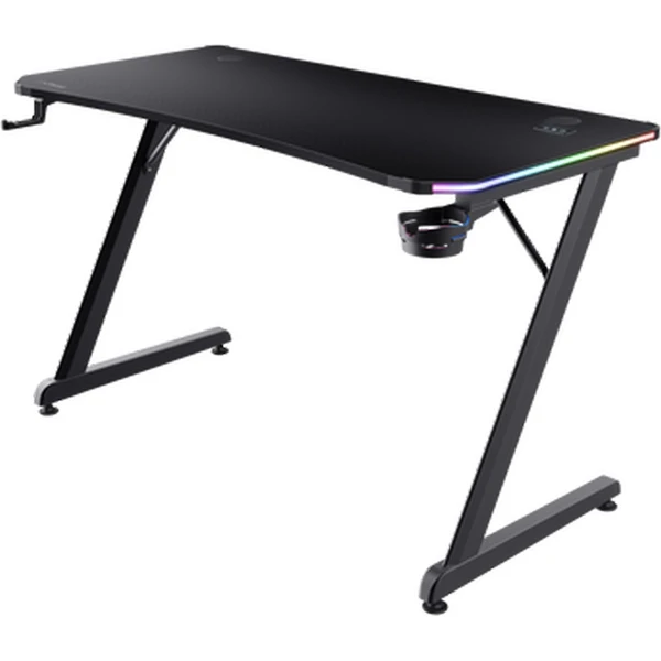 Trust GXT709 Luminius RGB herný stôl čierny - Stoly - Hlavný obrázok