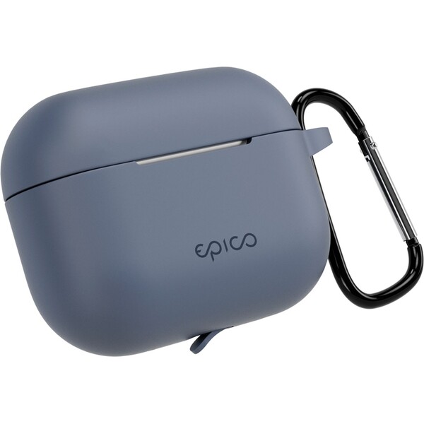 E-shop Epico silikónové puzdro s karabínou AirPods Pro 3 modrošedá
