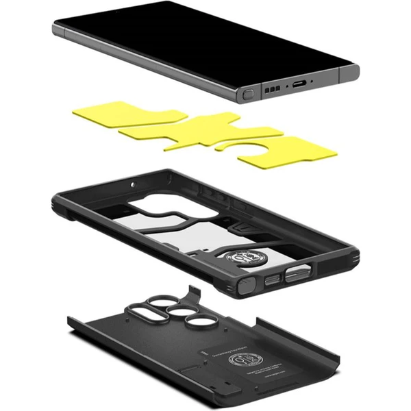 Spigen Tough Armor kryt Samsung Galaxy S23 Ultra čierny - Puzdra - Obrázok U1P1000601