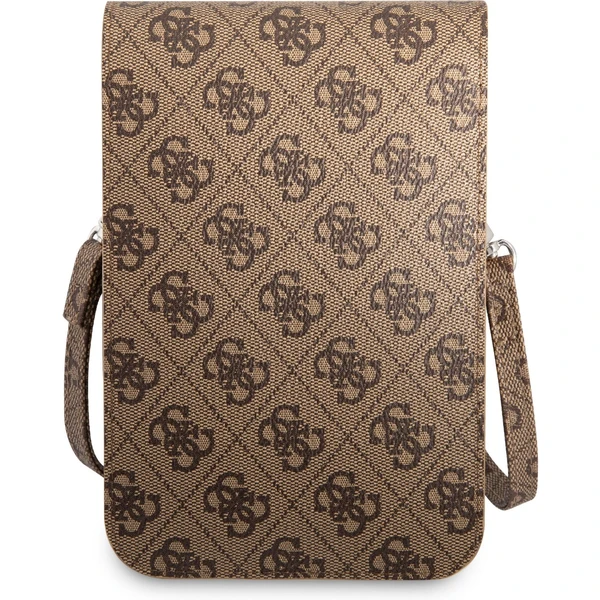 Guess PU 4G Triangle Logo Phone Bag hnedé - Puzdra - Obrázok U1RC100501